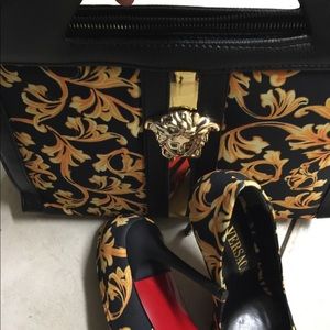 versace bag and shoes